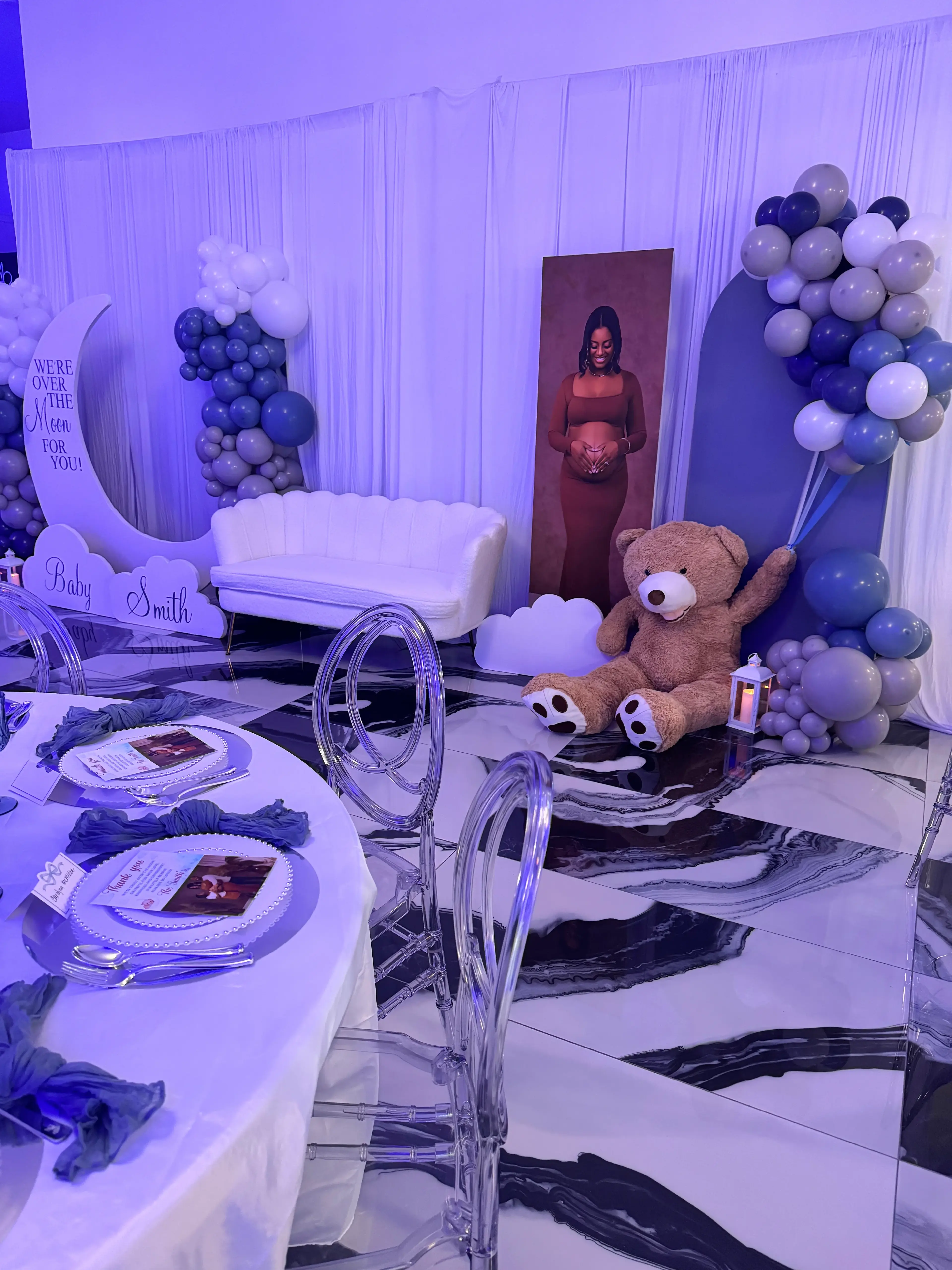 Baby shower decor details