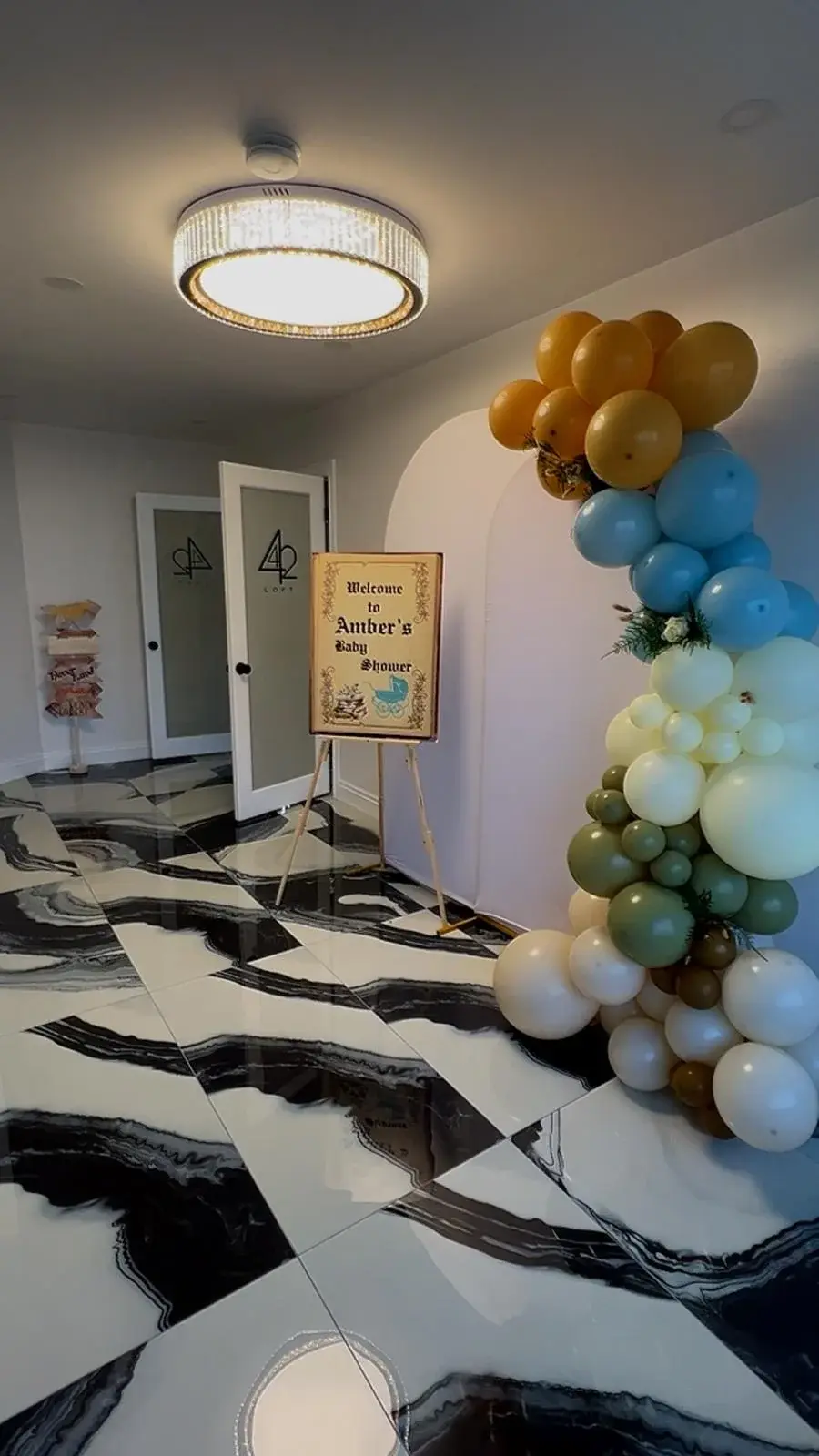 Baby shower event setup