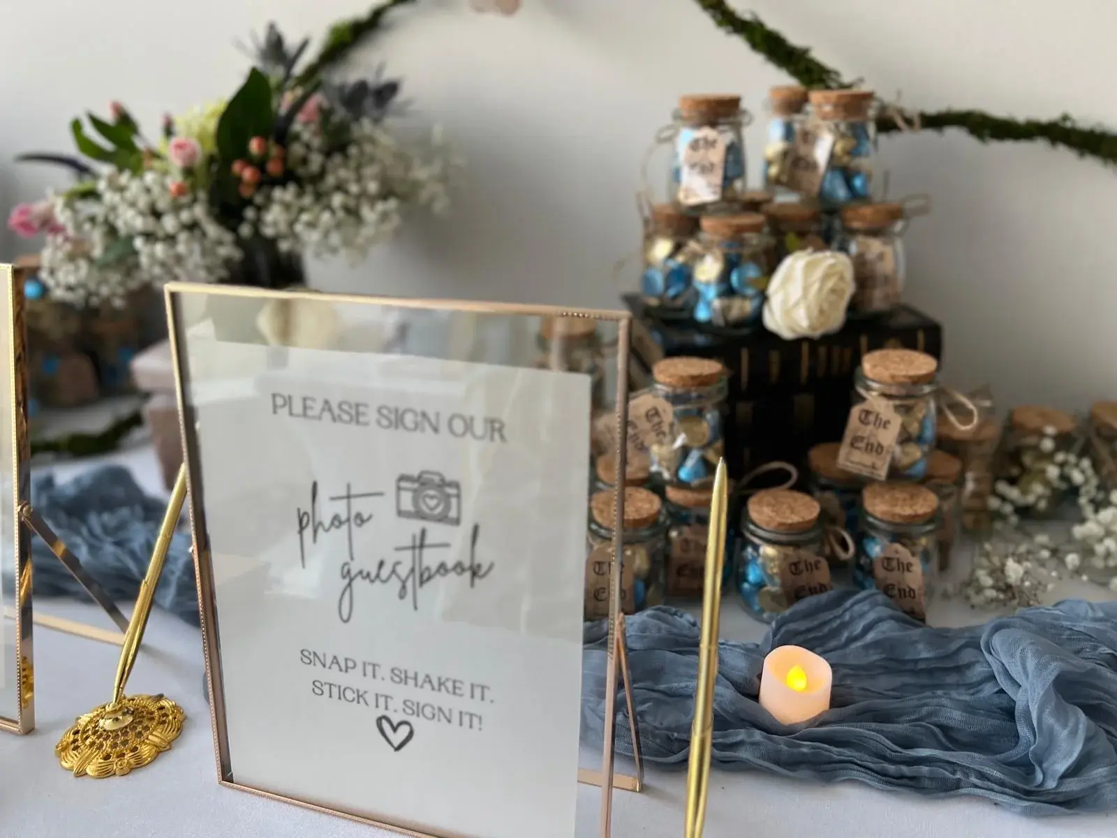 Baby shower celebration setup