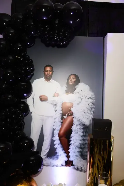 Baby shower venue setup at Loft 442