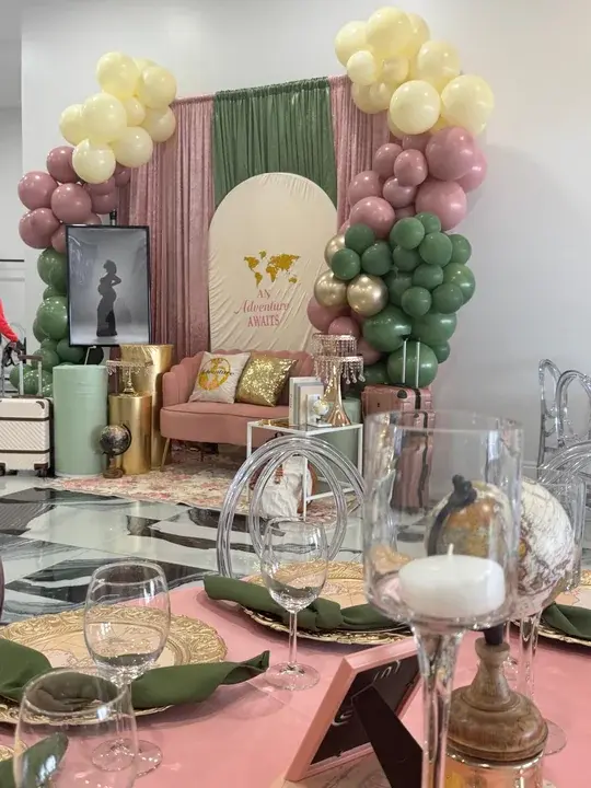 Baby shower party atmosphere at Loft 442