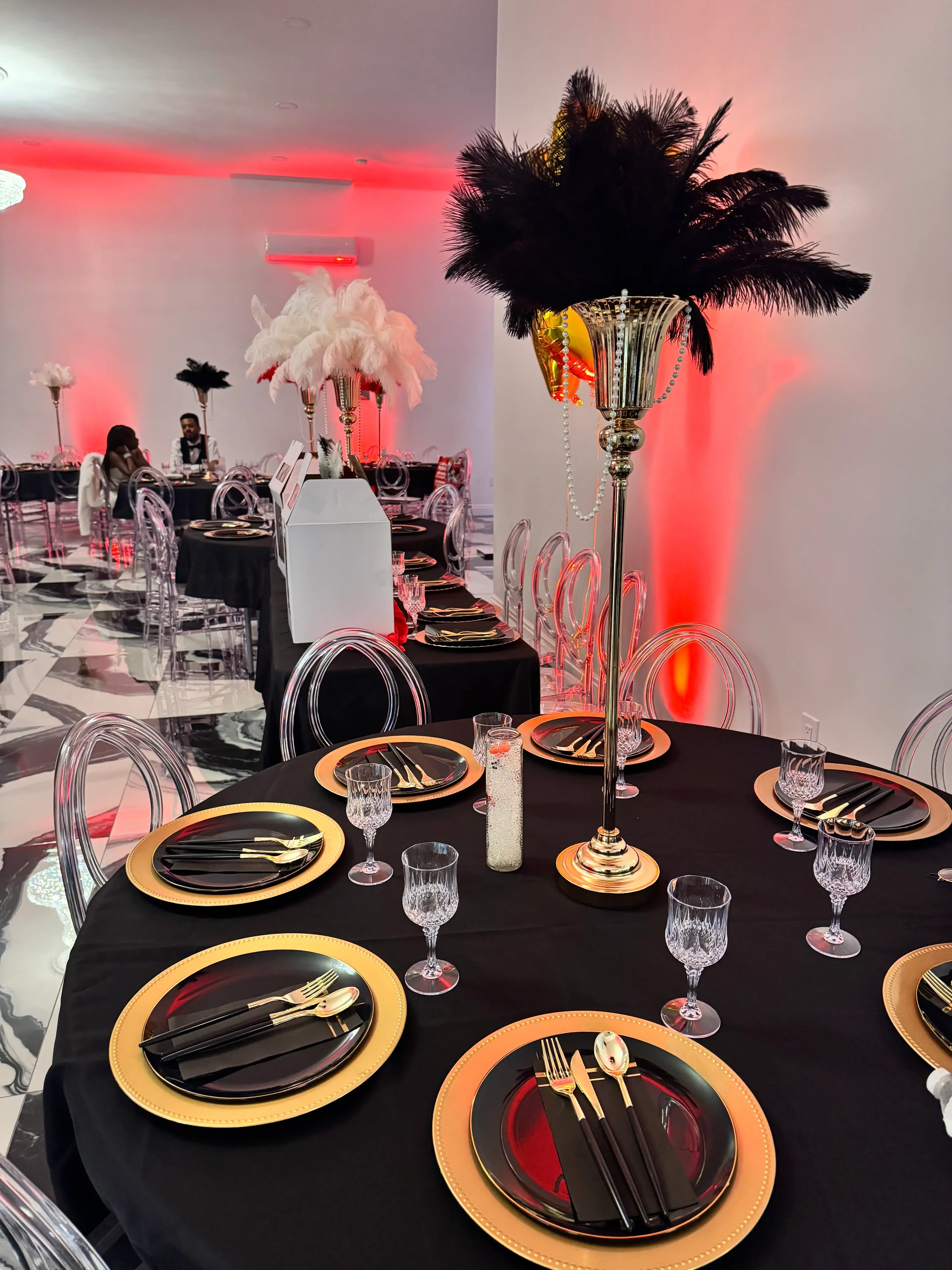 Birthday party setup at Loft 442