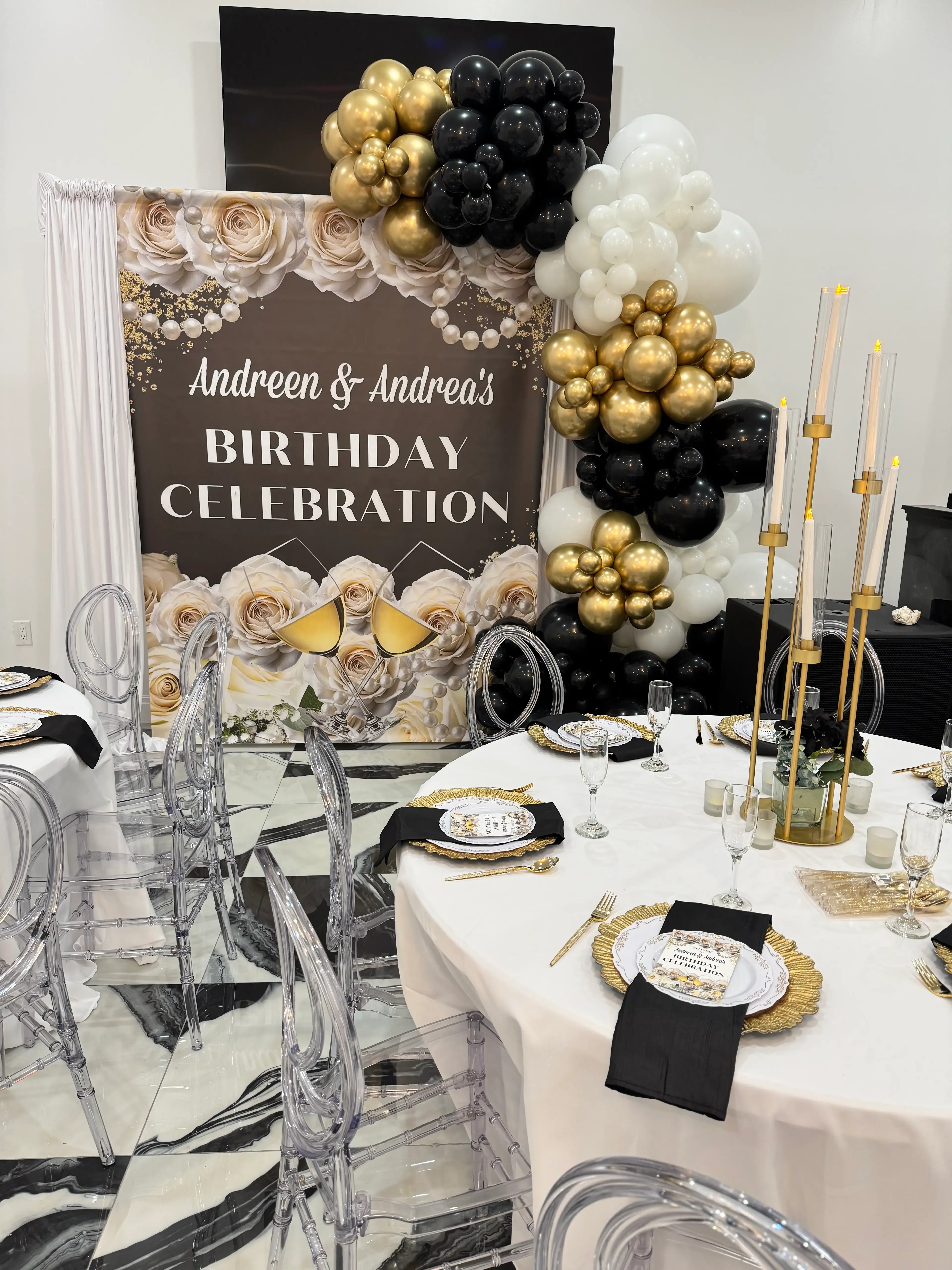 Birthday celebration setup