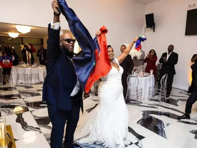 Wedding ceremony setup with floral details