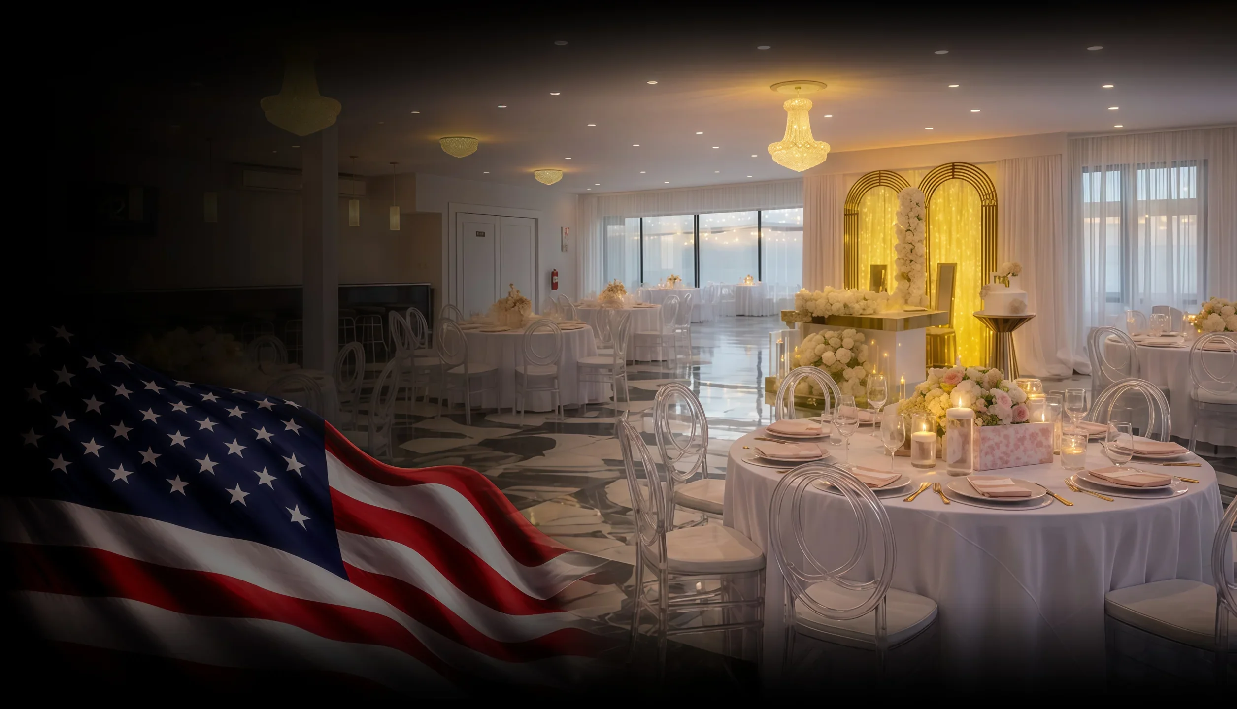 Loft 442 elegant event venue interior